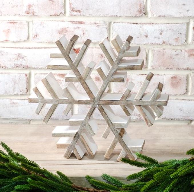 Large Wooden Snowflakes