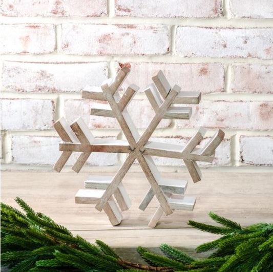 Large Wooden Snowflakes