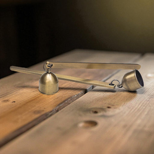 Antique Brass Bell Snuffer
