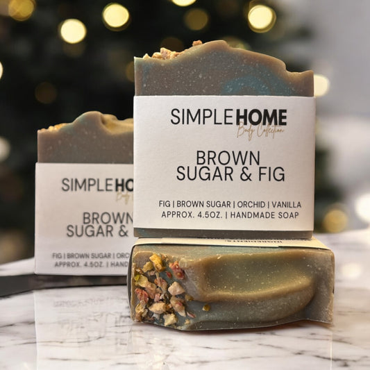 Brown Sugar & Fig  - Handcrafted Artisan Soap Bar 
