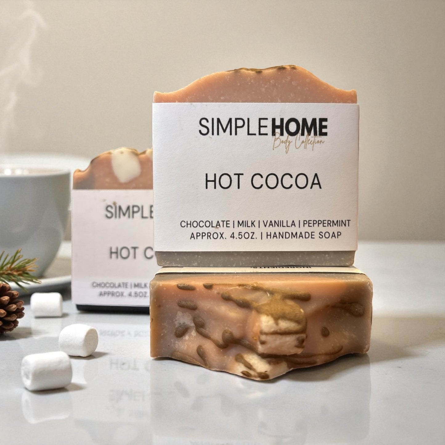 Hot Cocoa  - Handcrafted Artisan Soap Bar 