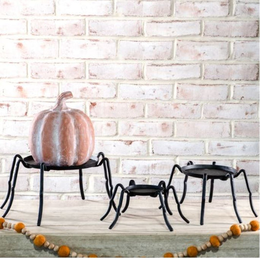 Black Metal Spider Stands