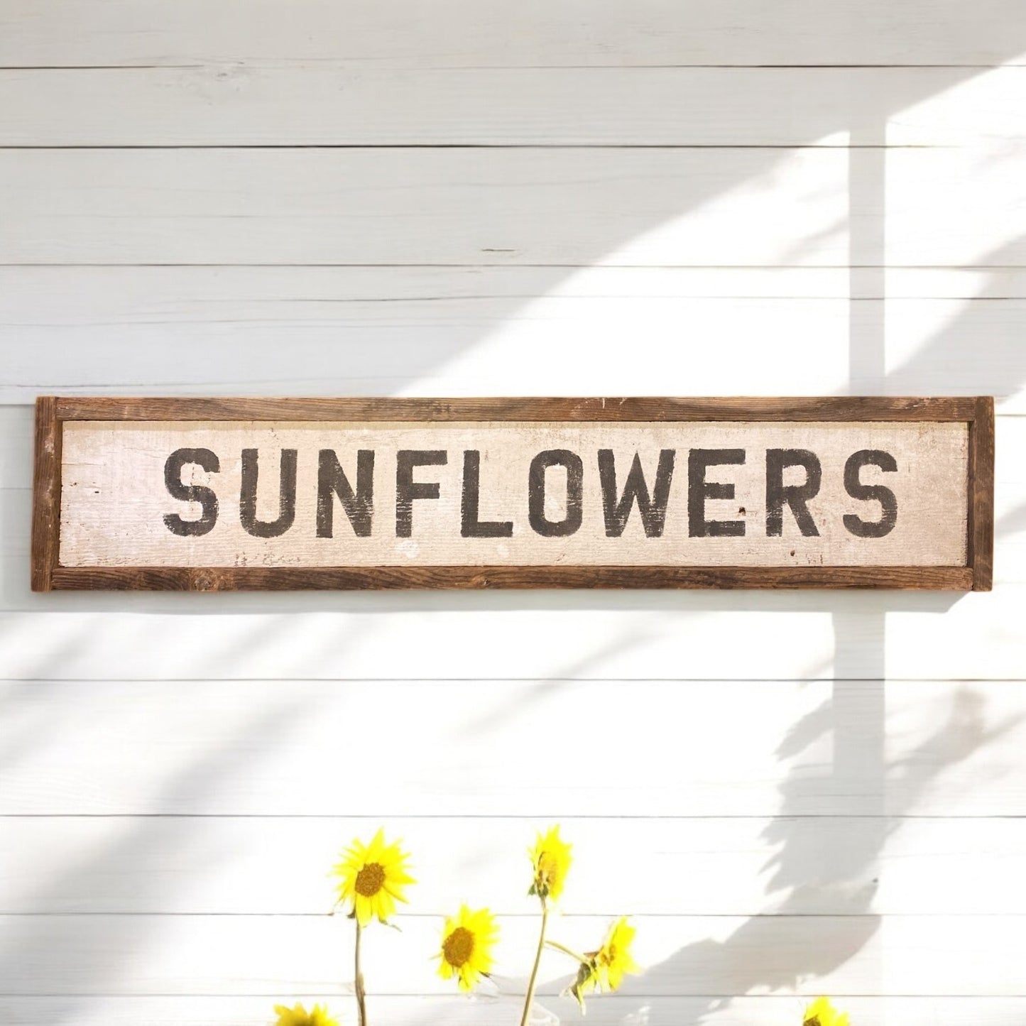 Sunflowers Sign - 42"x8.75"