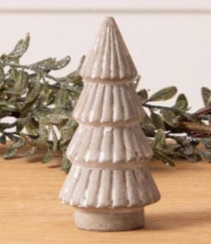 Mini Cement Christmas Trees - 4.75"