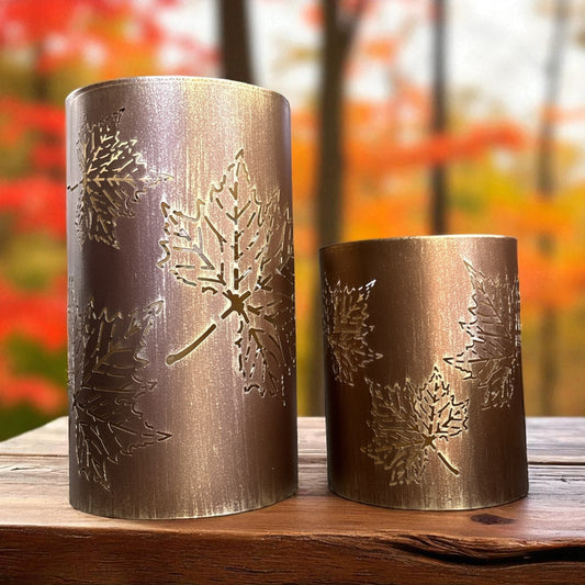 Bronze Leaf Lanterns