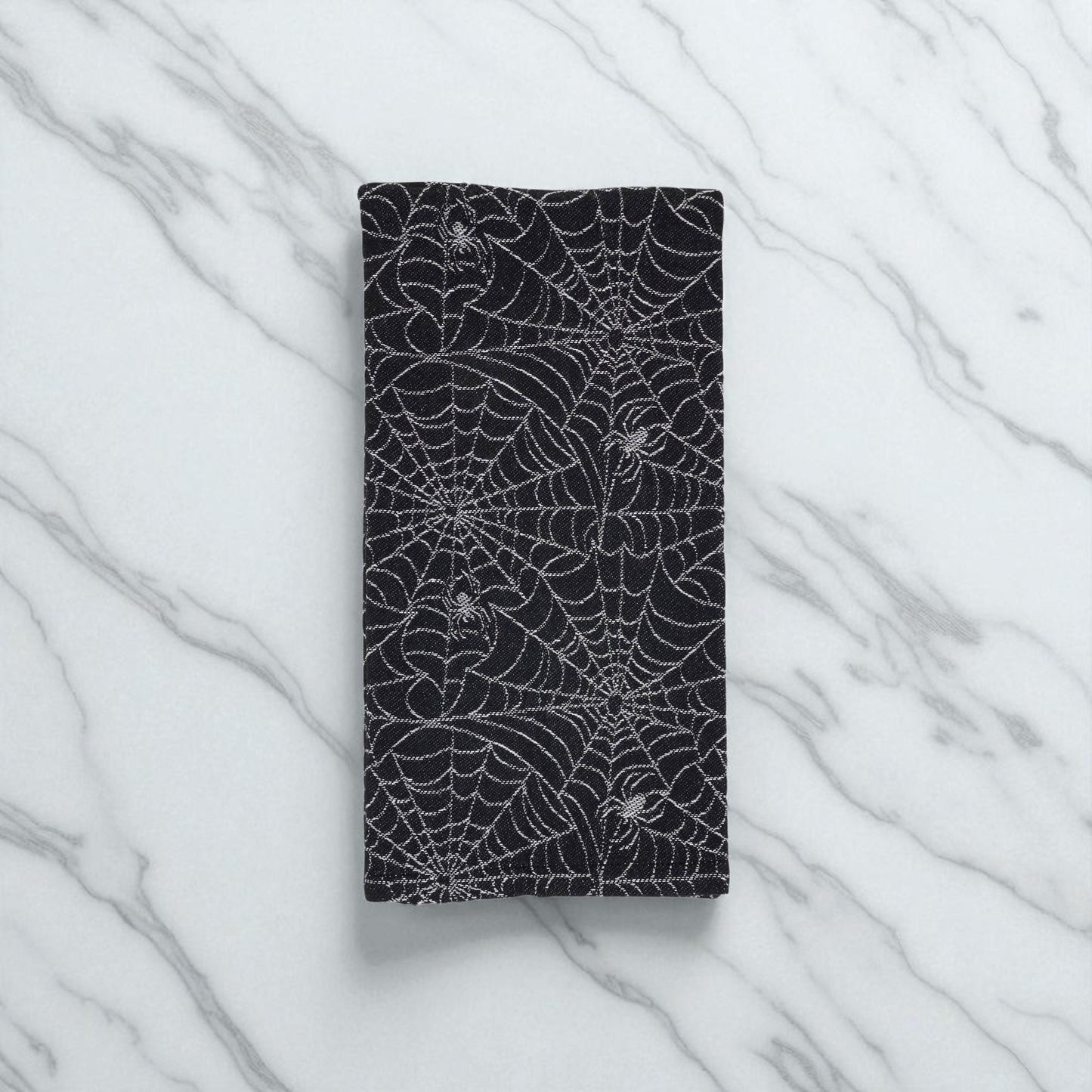 Recycled Jacquard Spider Web Kitchen Towel - 28"