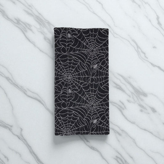 Recycled Jacquard Spider Web Kitchen Towel - 28"