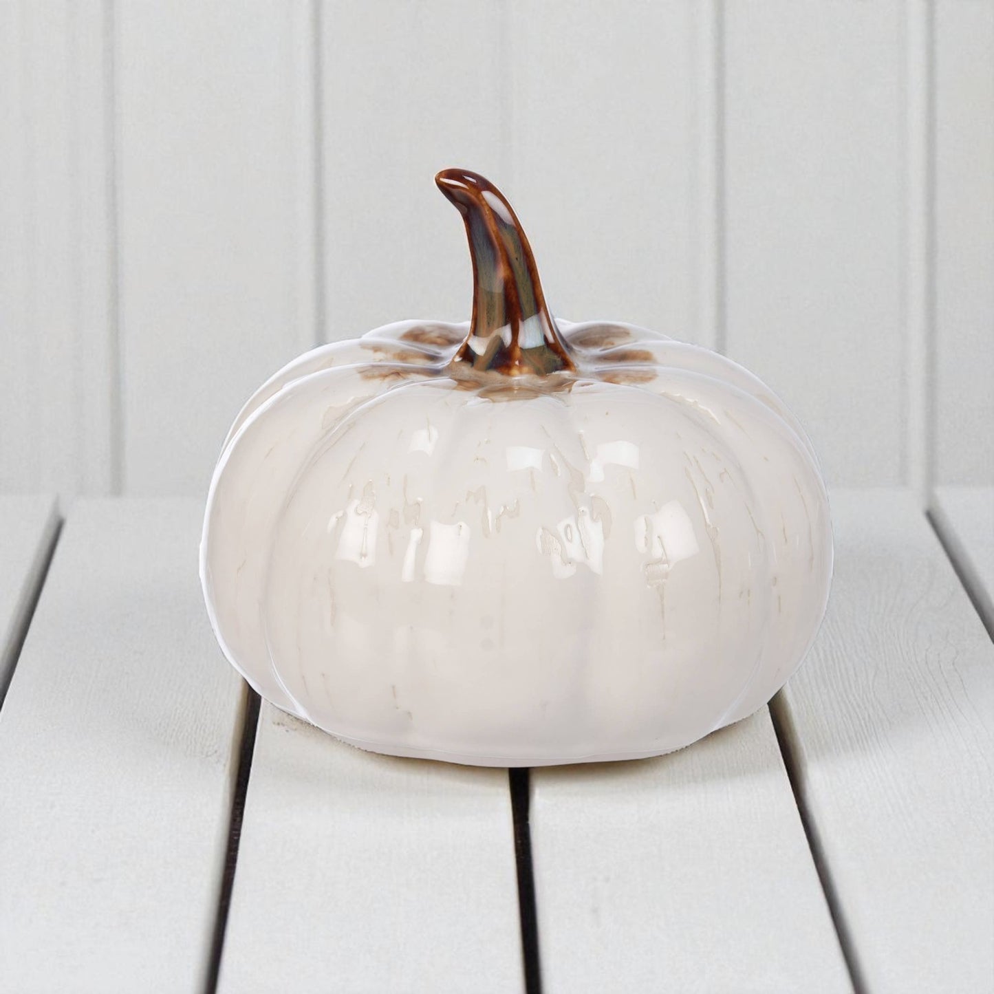Short Glazed Pumpkin - 6"