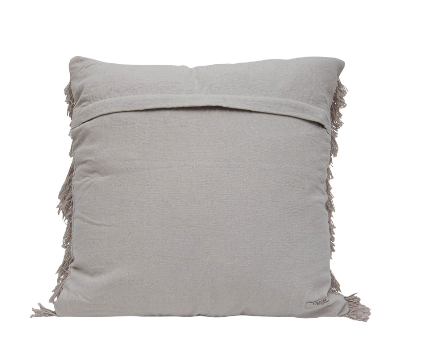 20X20 HAND WOVEN WILHELMINE PILLOW GRAY