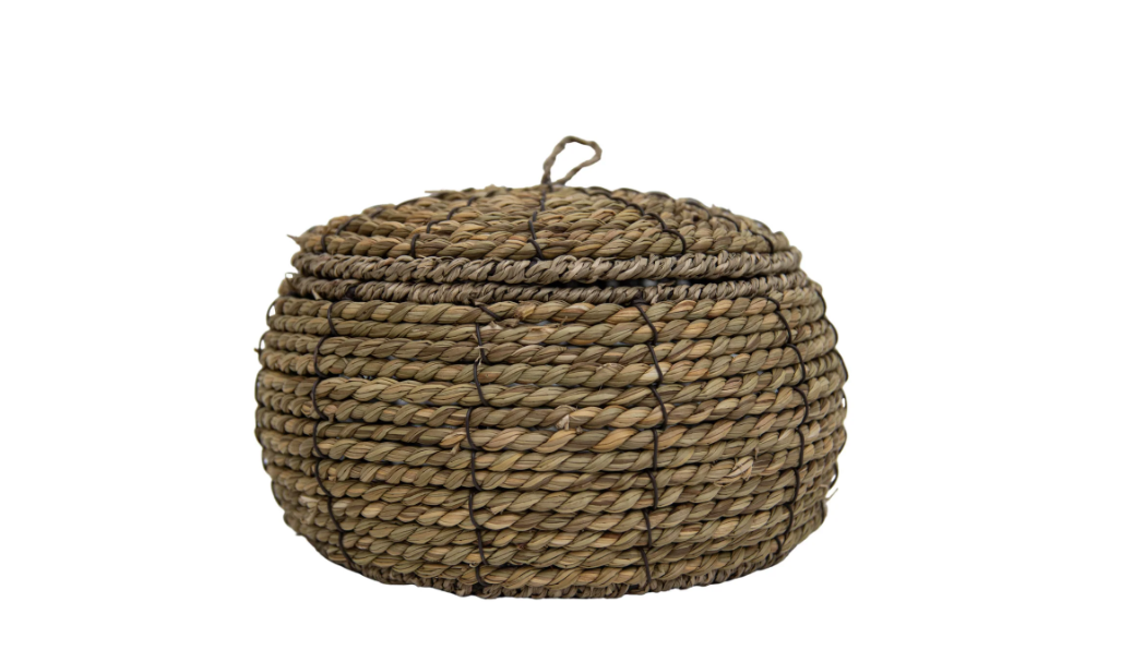 LINA NATURAL WOVEN CANISTER