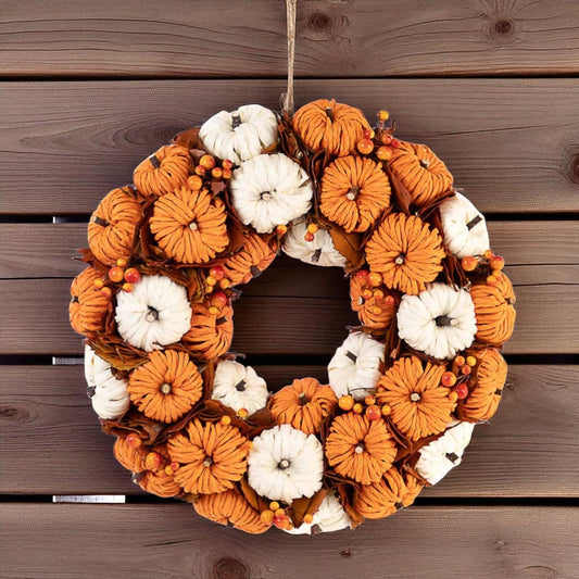 Pumpkin Wreath - 18"