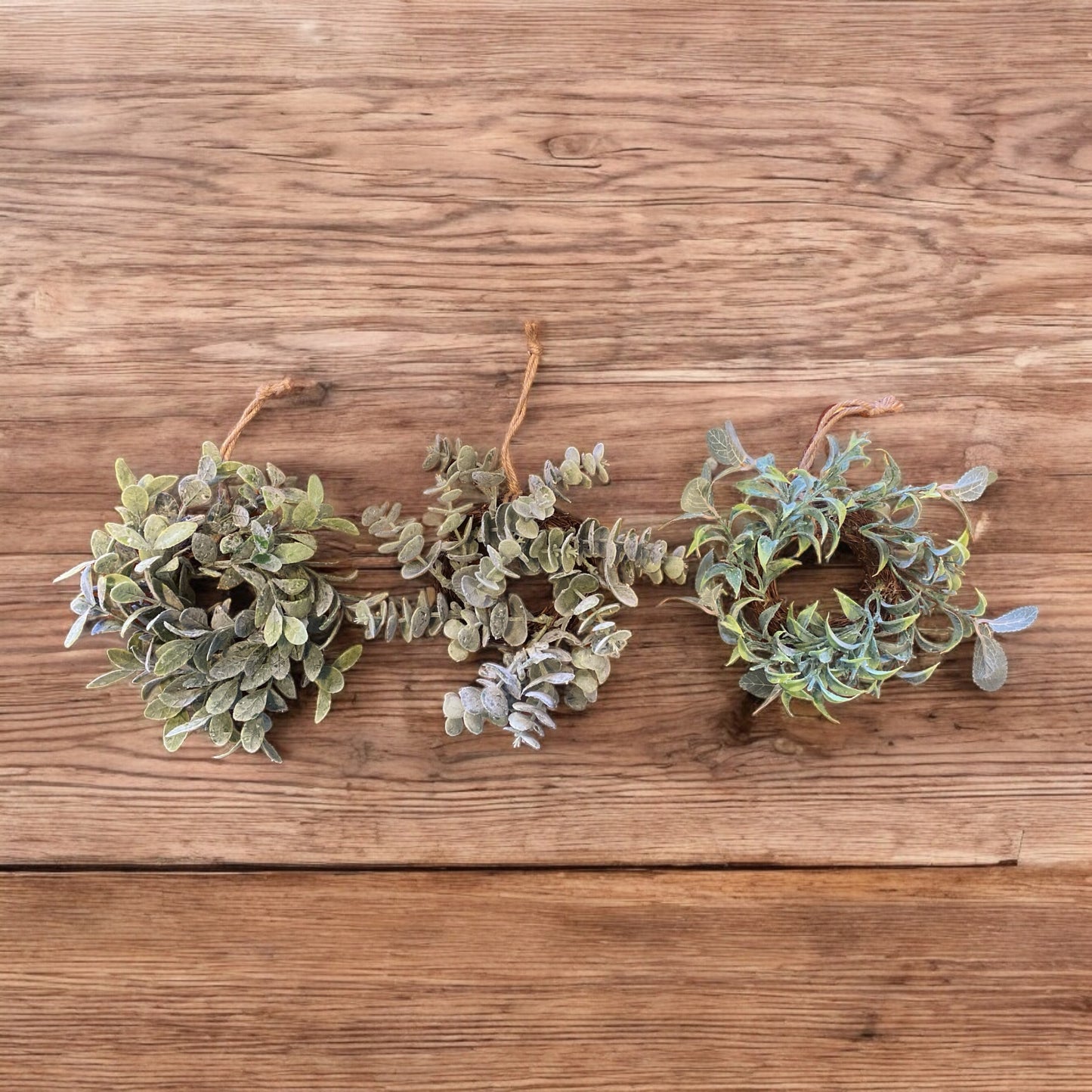 Mini Cabinet Eucalyptus Wreaths - 3 Styles