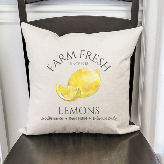 Farm Fresh Lemons Pillow