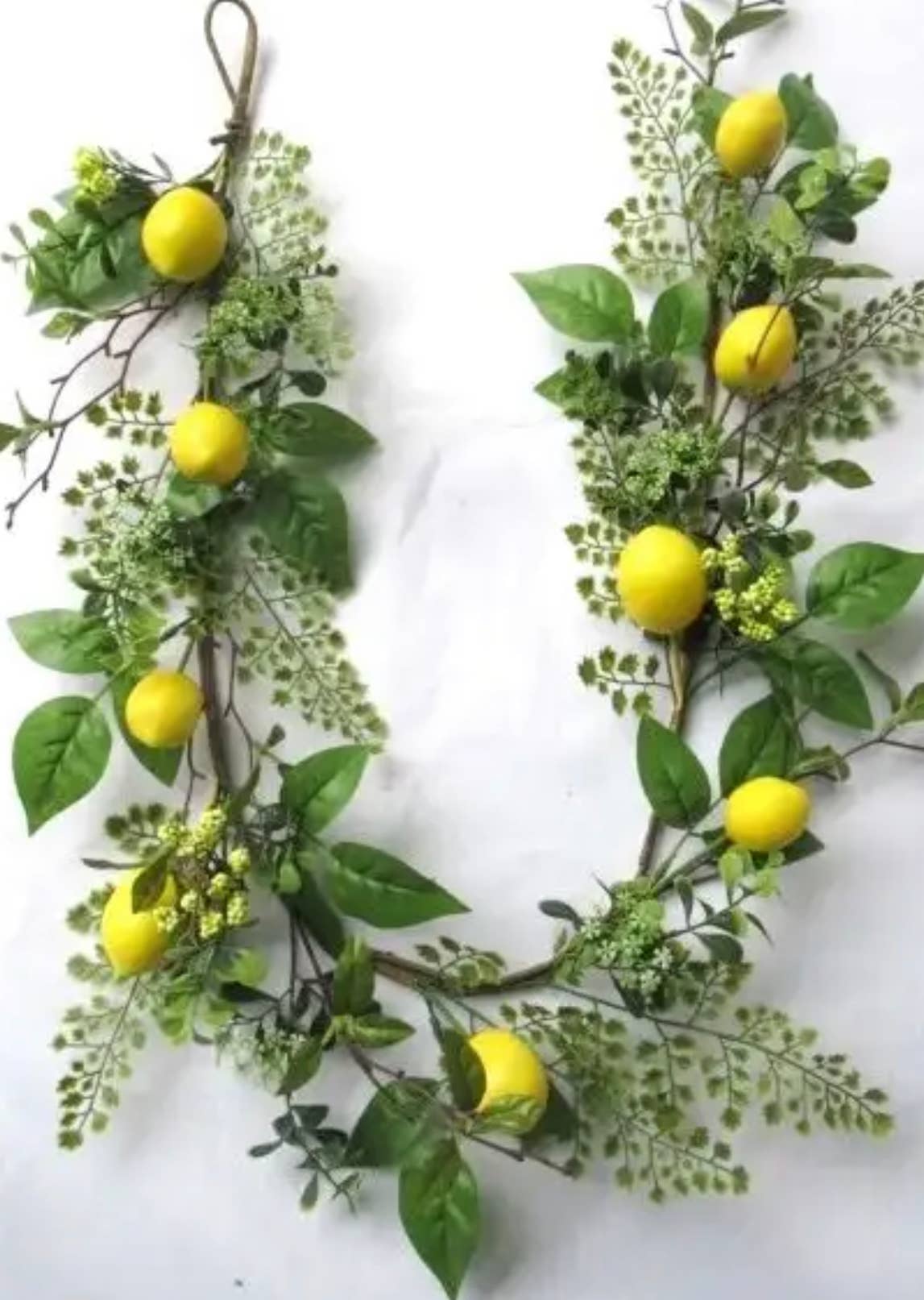 Lemon Garland with Fern Leaves