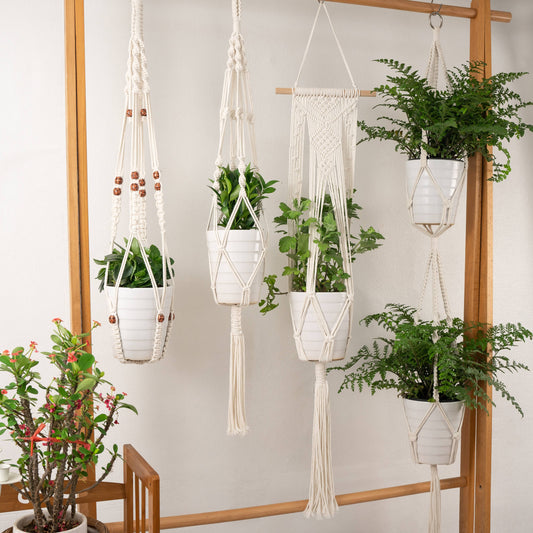 Cotton Macrame Rope Plant Hanging Pot Holder