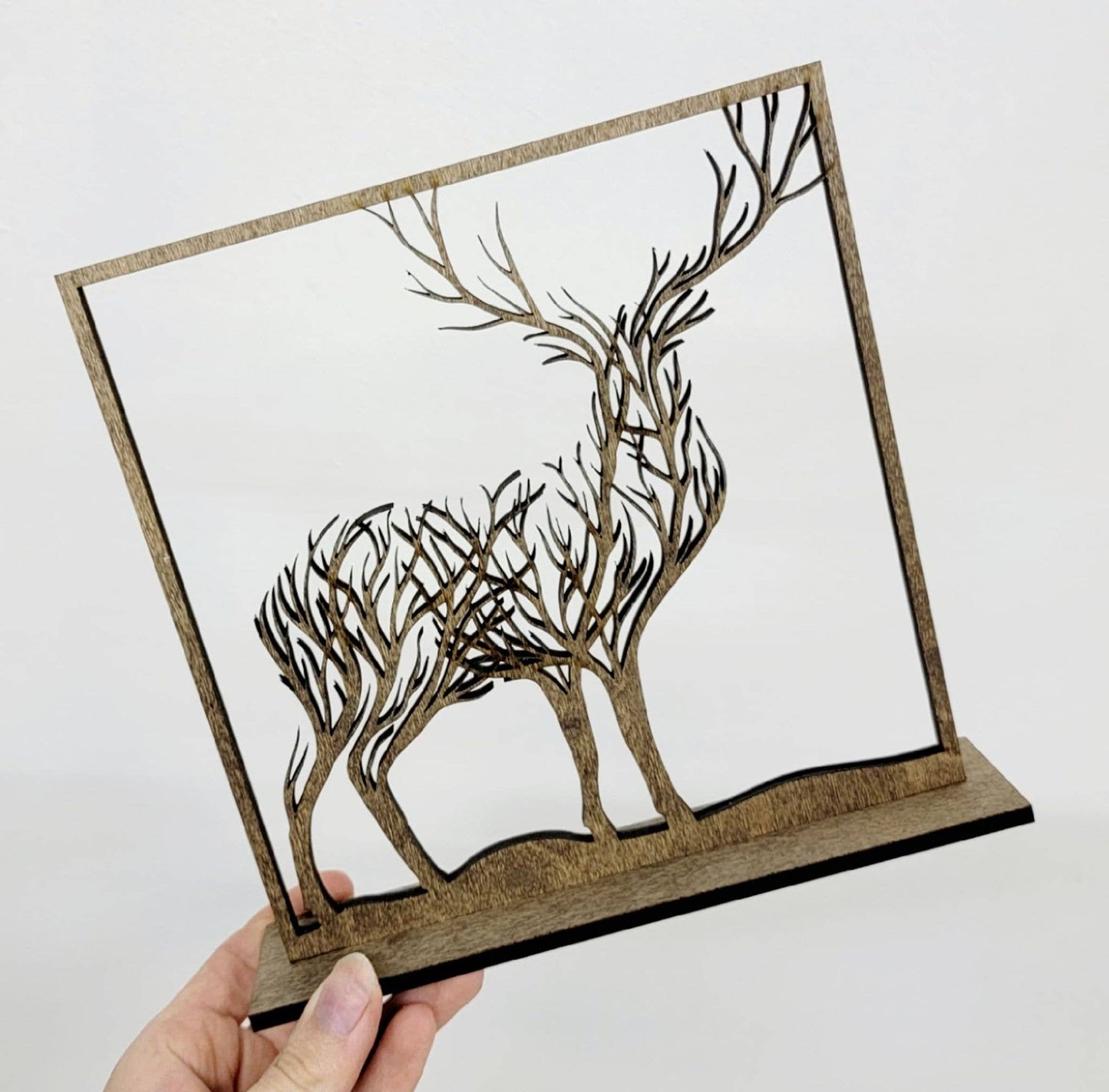 Free-standing Reindeer Deer Art Holiday Christmas Decor