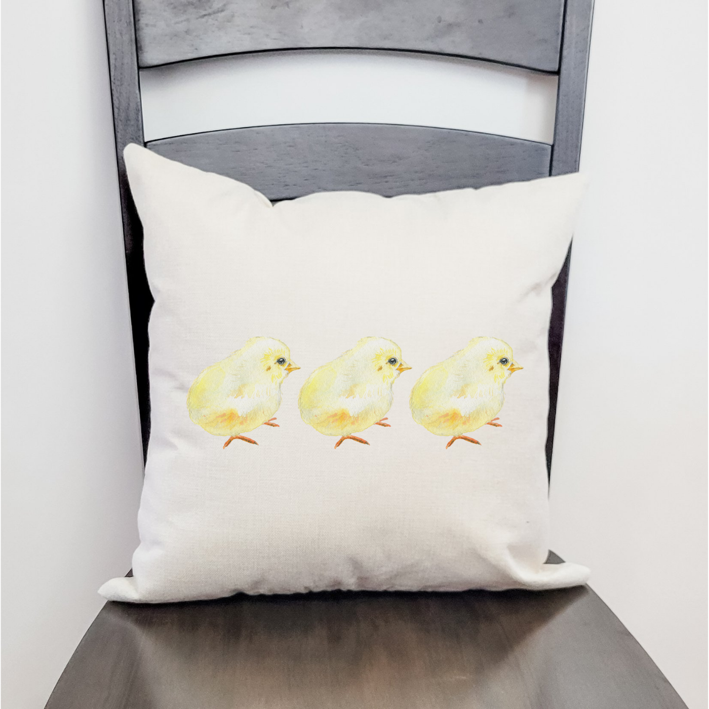 Three Chicks Pillow