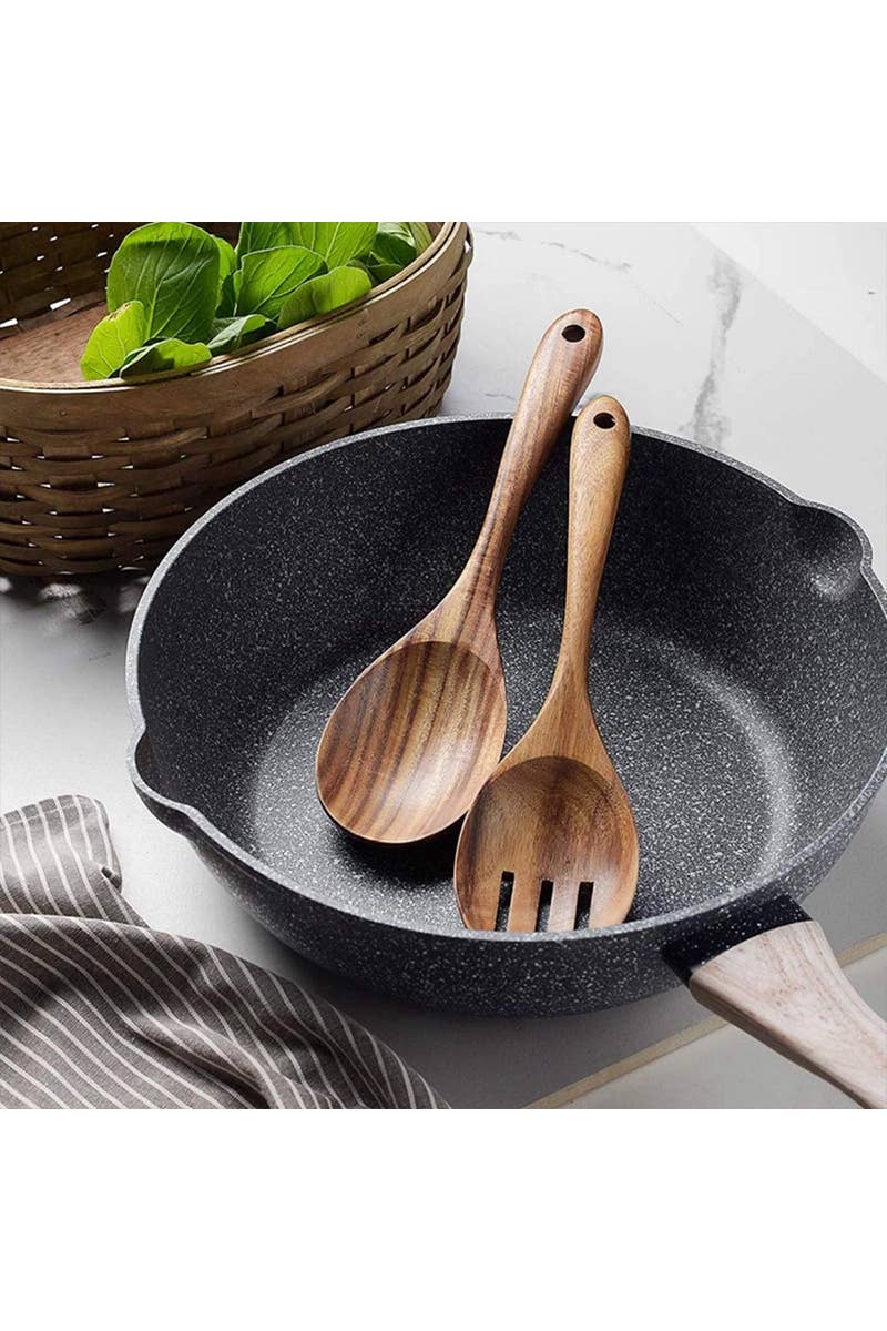 Natural Acacia Wood Cooking Utensils Set